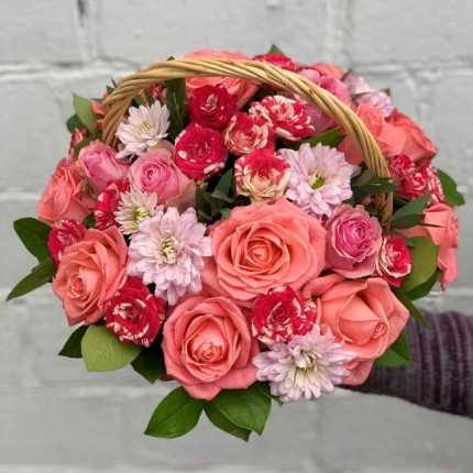 Корзина цветов "С любовью" - купить с доставкой в по Александровскую
